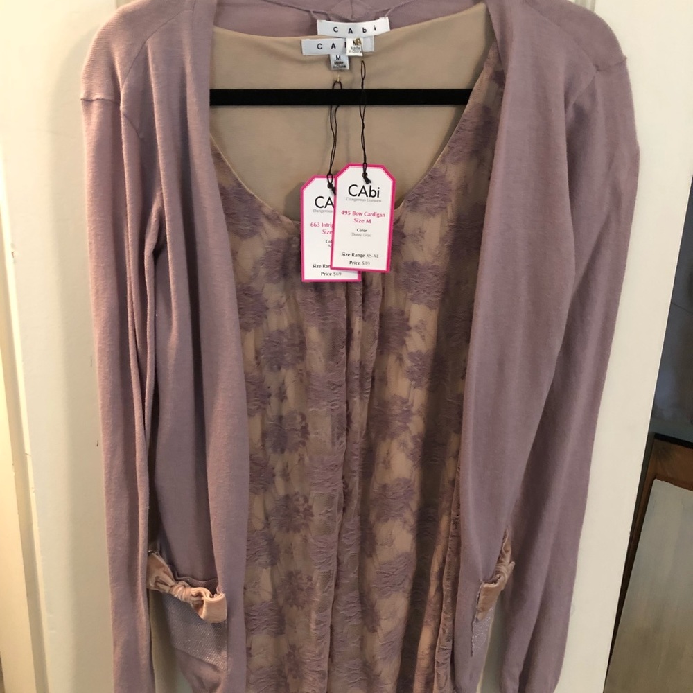 Cabi cardigan & tank combo